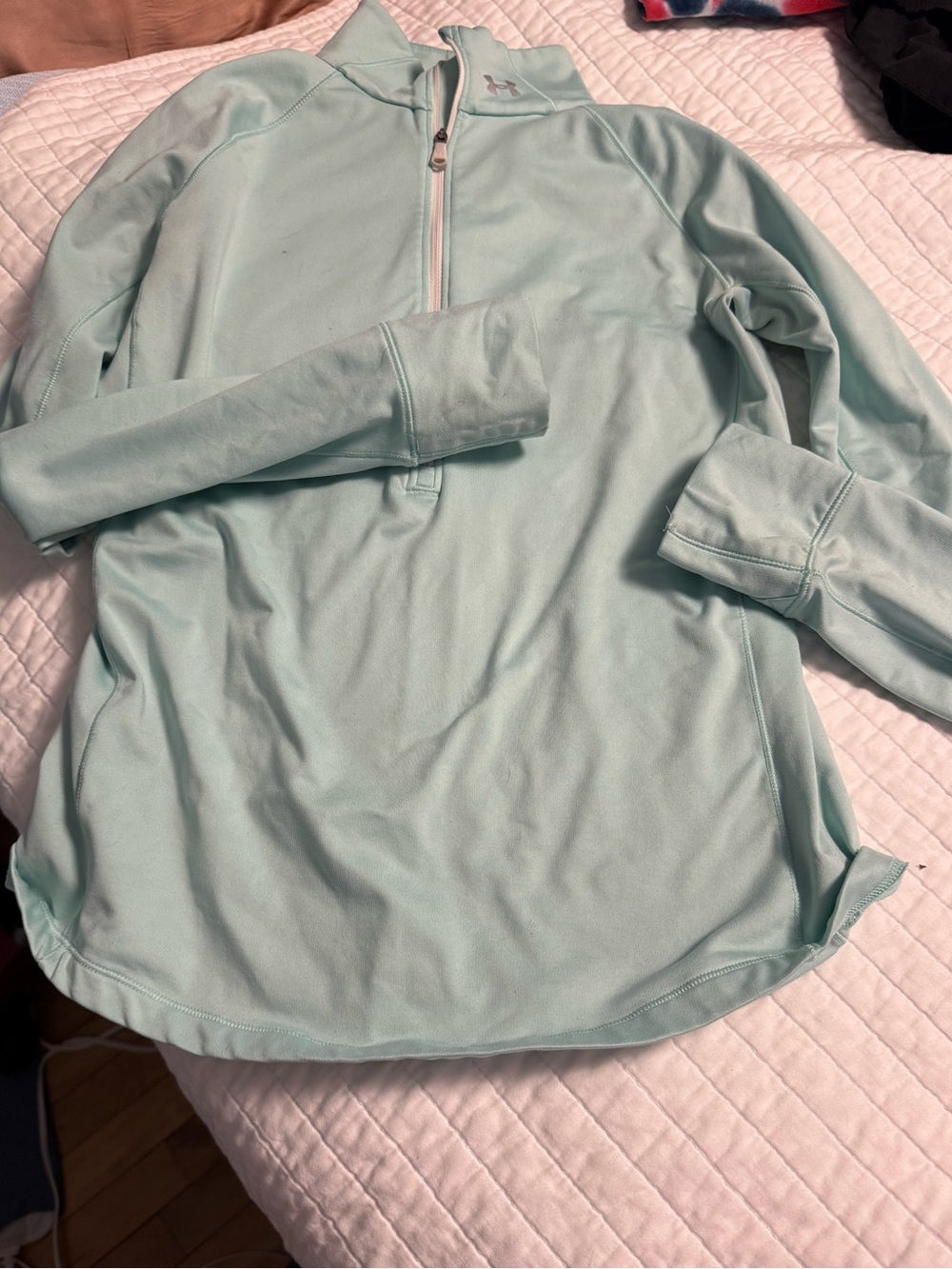 Under Armour Mint Green Half-Zip Pullover